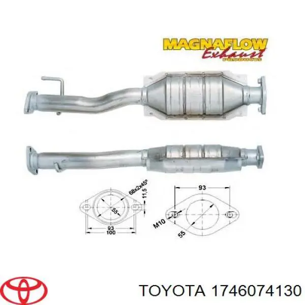 TY8020T Polcar Catalizador de gasolina y diésel