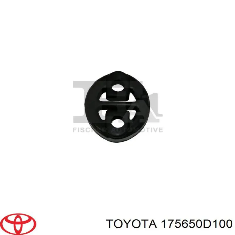 175650D100 Toyota soporte, silenciador
