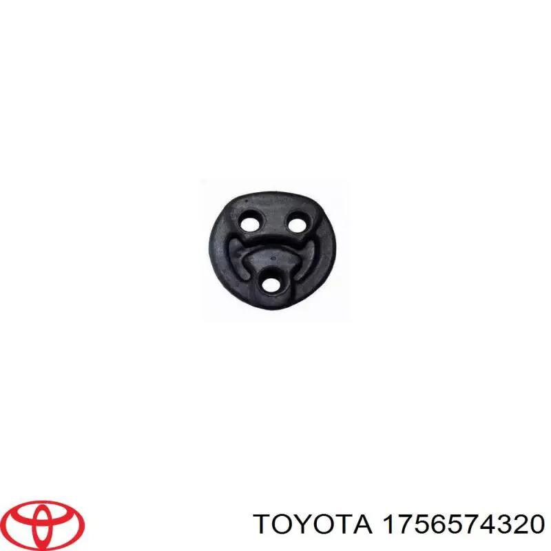 Almohadilla de tope, silenciador para Toyota Carina (T19)