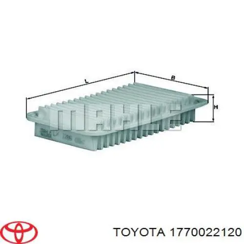 1770022120 Toyota caja del filtro de aire