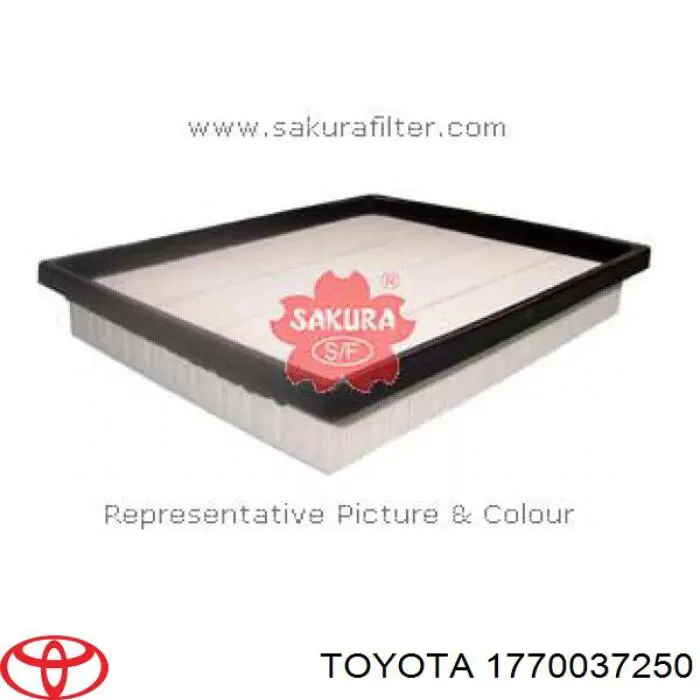 Caja del filtro de aire 1770037252 Toyota