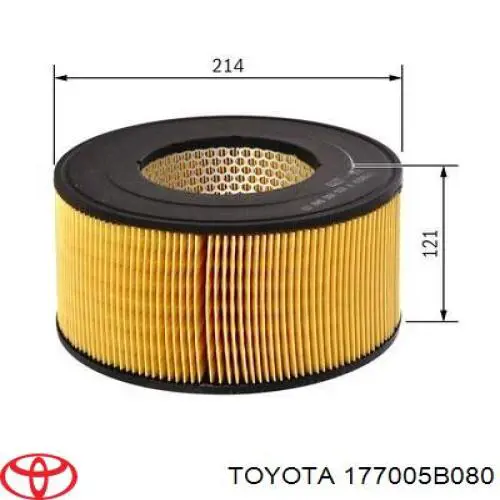 177005B080 Toyota filtro de aire