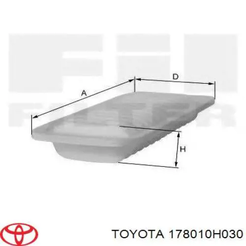 Comprar 178010H030 Toyota Filtro de aire