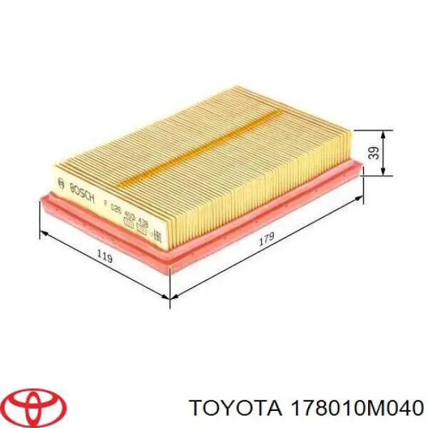 Comprar 178010M040 Toyota Filtro de aire