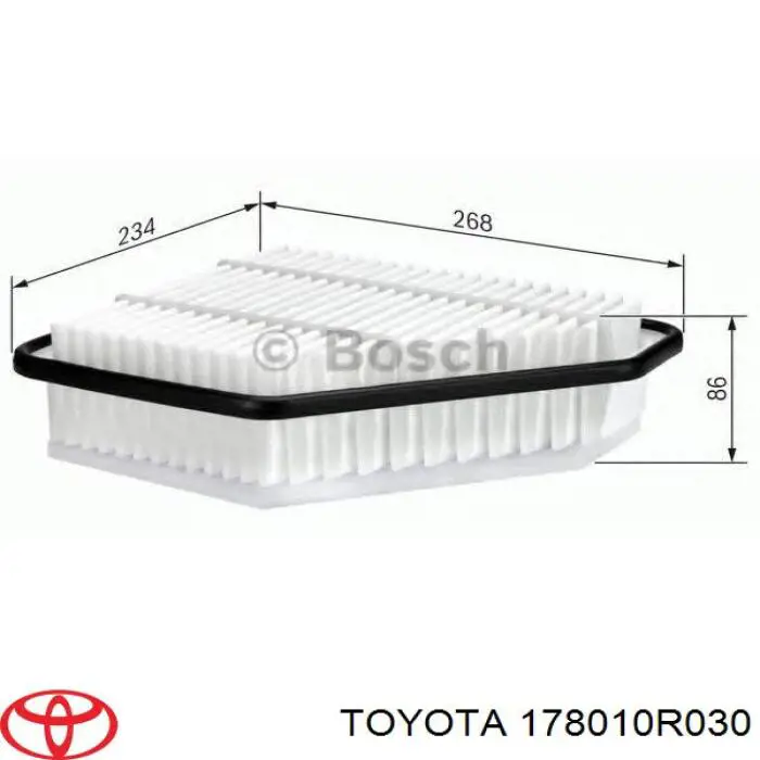 El filtro de aire Toyota 178010R030 precio, desde 11,67 EUR