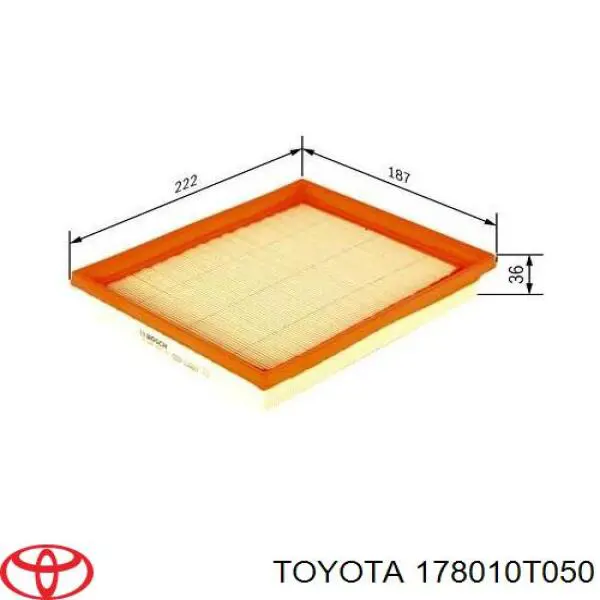 178010T050 Toyota filtro de aire