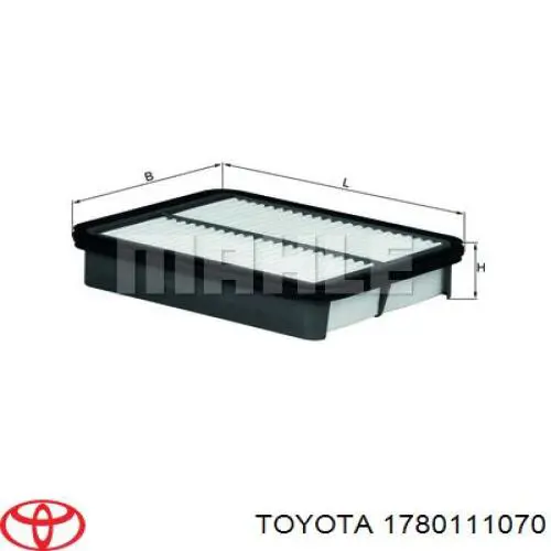 1780111070 Toyota filtro de aire
