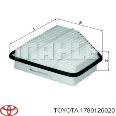 1780126020 Toyota filtro de aire