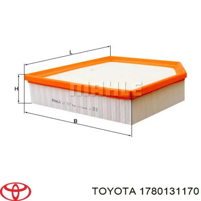 Comprar 1780131170 Toyota Filtro de aire