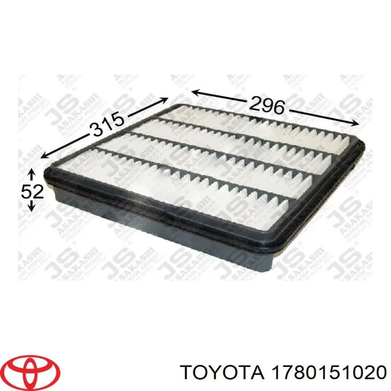 El filtro de aire Toyota 1780151020 precio, desde 20,67 EUR