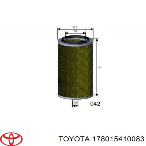 178015410083 Toyota filtro de aire