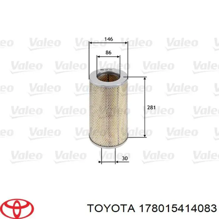 178015414083 Toyota filtro de aire