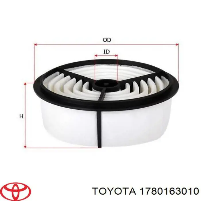 1780163010 Toyota filtro de aire