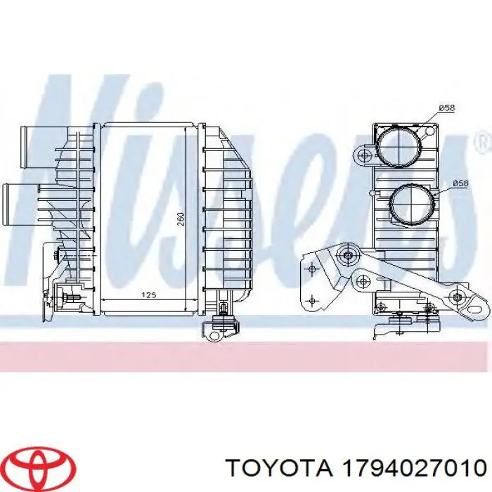 1794027010 Toyota intercooler