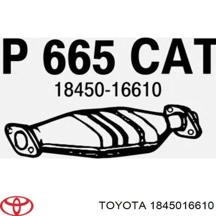 Catalizador Toyota 1845016610 precio, desde 393,32 EUR