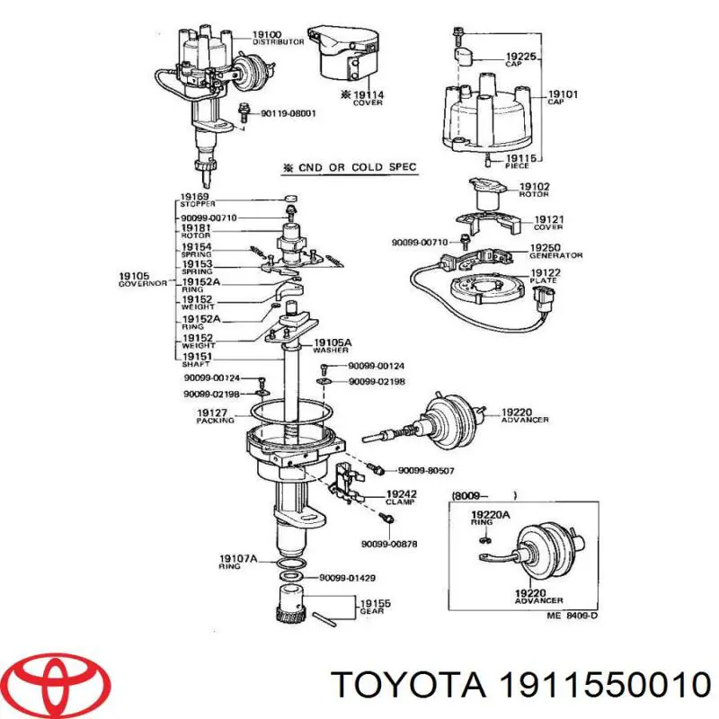 1911550010 Toyota