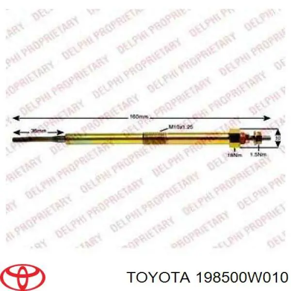 198500W010 Toyota Bujías de calentamiento