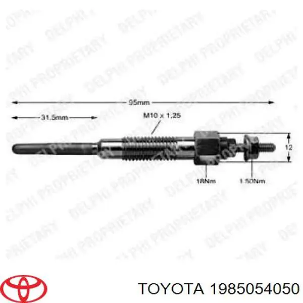 Comprar 1985054050 Toyota Calentadores diésel