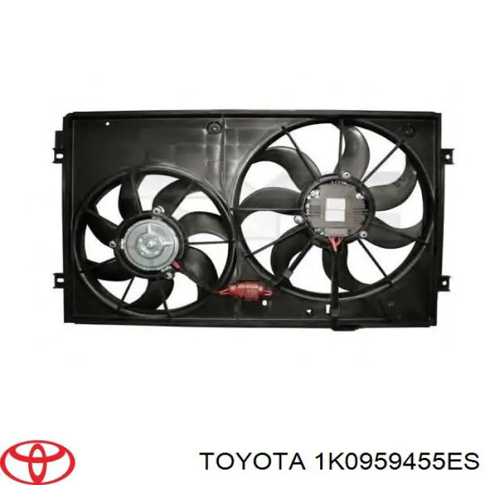 1K0959455ES Toyota ventilador (rodete +motor refrigeración del motor con electromotor derecho)