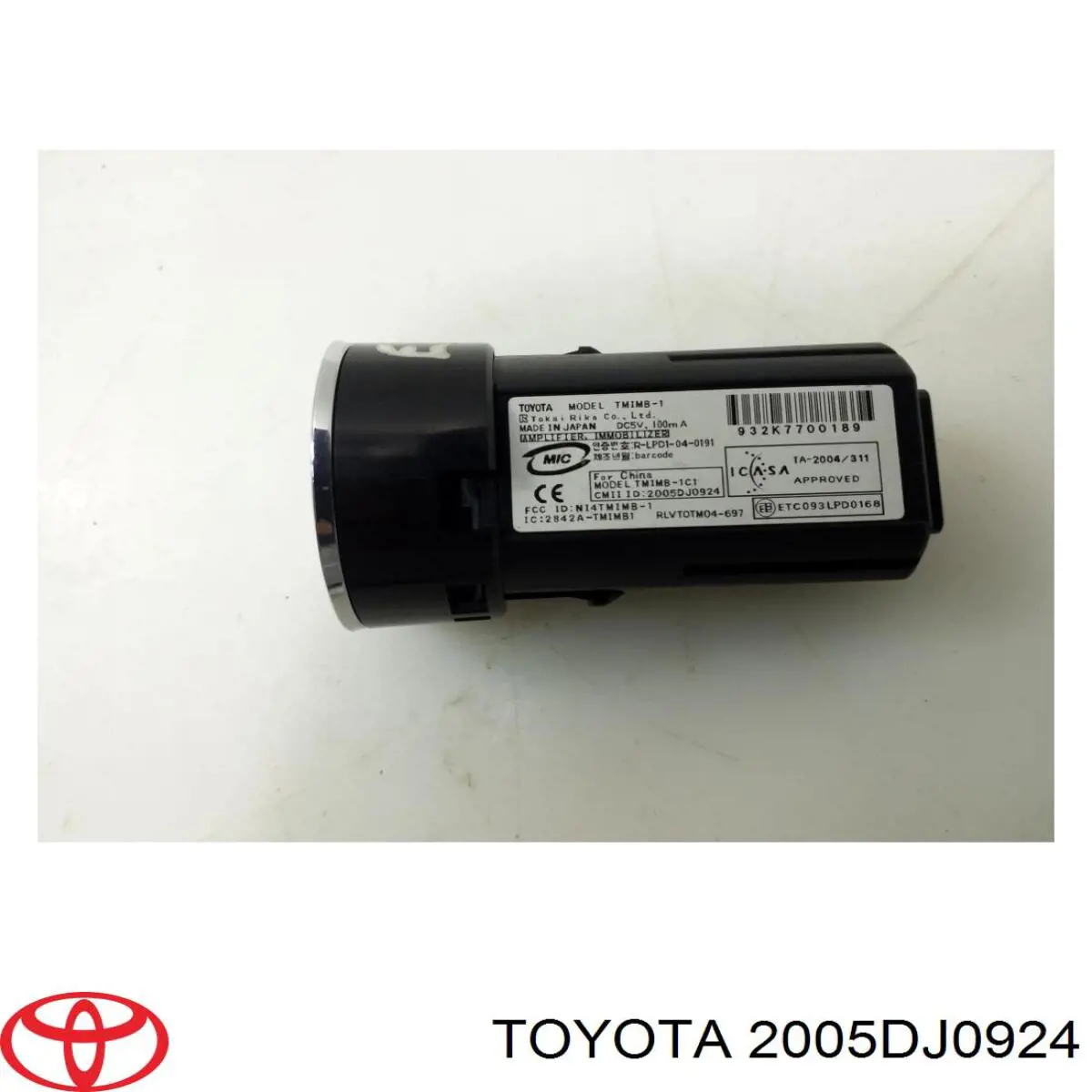 Botón de arranque del motor Toyota 2005DJ0924