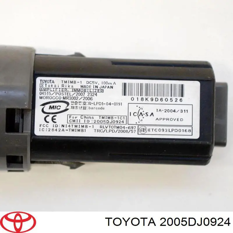 Botón de arranque del motor 2005DJ0924 Toyota