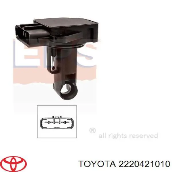 Comprar 2220421010 Toyota Sensor de masa de aire