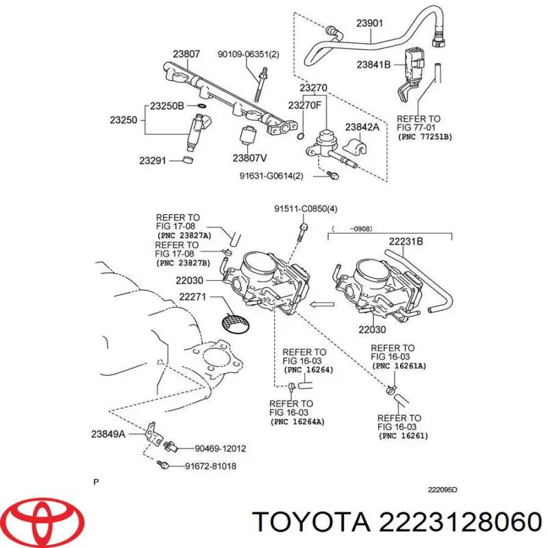  Toyota 2223128060 precio, desde 14,17 EUR