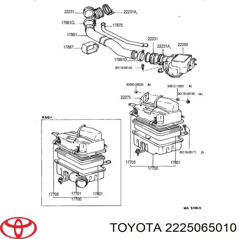 Medidor de flujo de aire Toyota 4 Runner SUV (N130) (1987 - 1996) precio, desde 1390,66 EUR