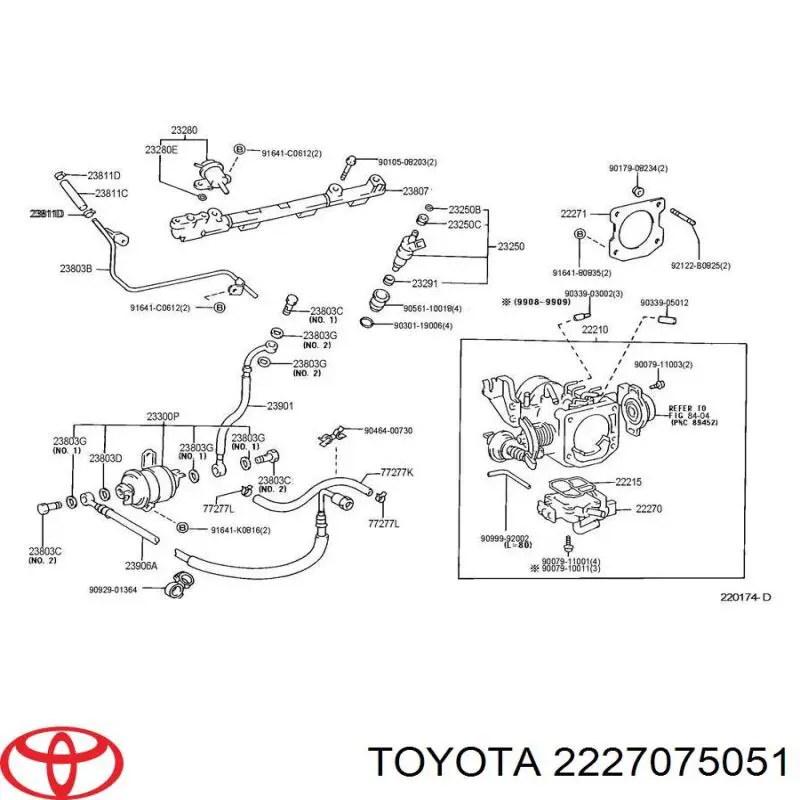 Regulador de ralentí para Toyota Hiace IV H1, H2
