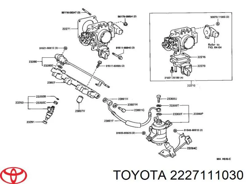 Junta cuerpo mariposa para Toyota Starlet (EP91)