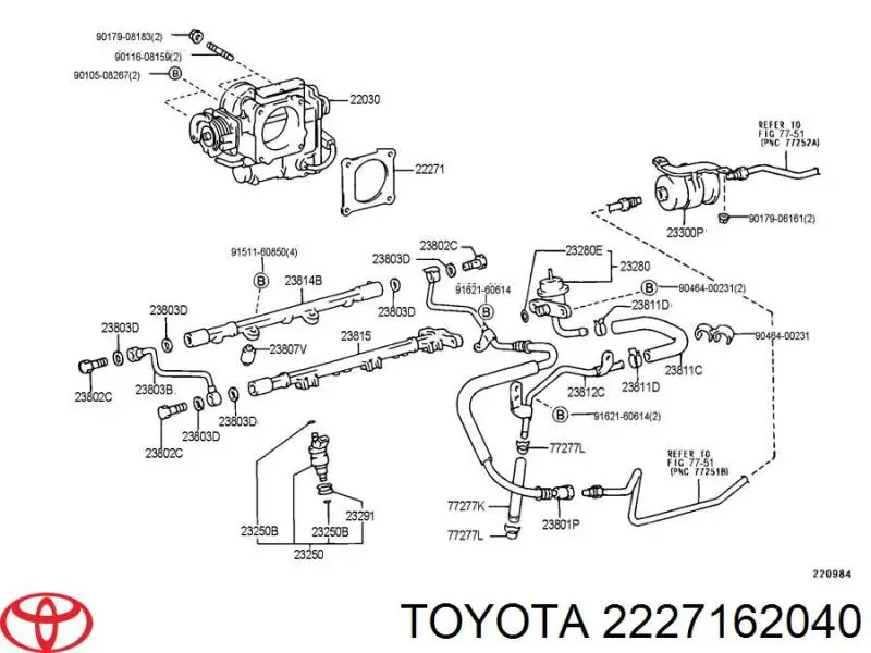 2227162040 Toyota