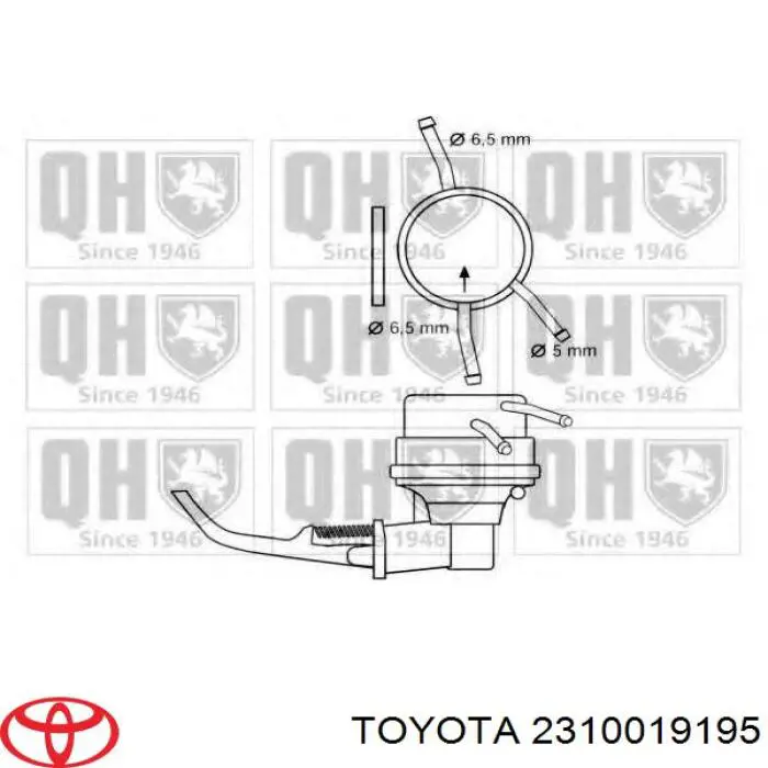 Bomba de gasolina mecánica para Toyota Celica (T16)