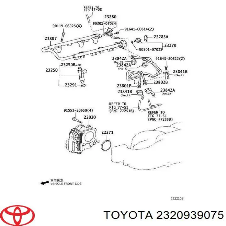 Comprar 2325031010 Toyota Inyector
