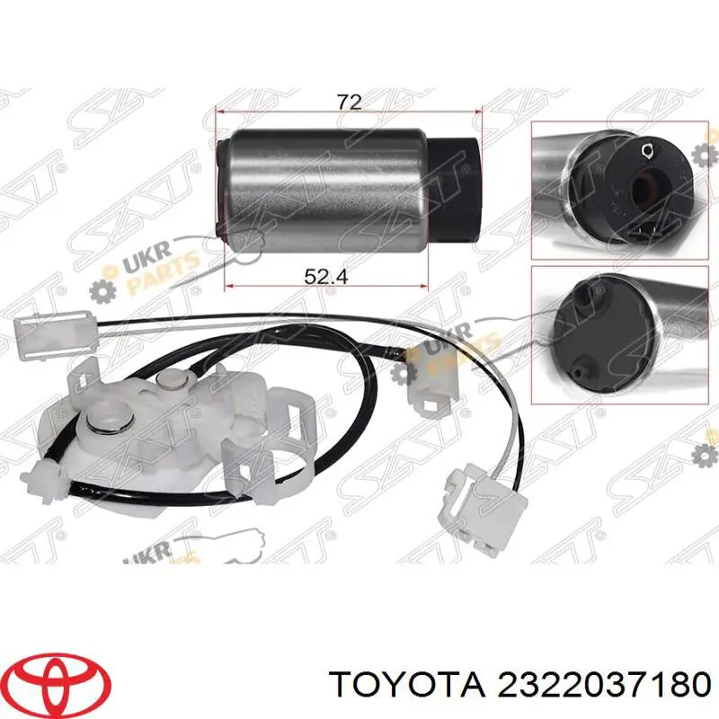 2322037180 Toyota elemento de turbina de bomba de combustible