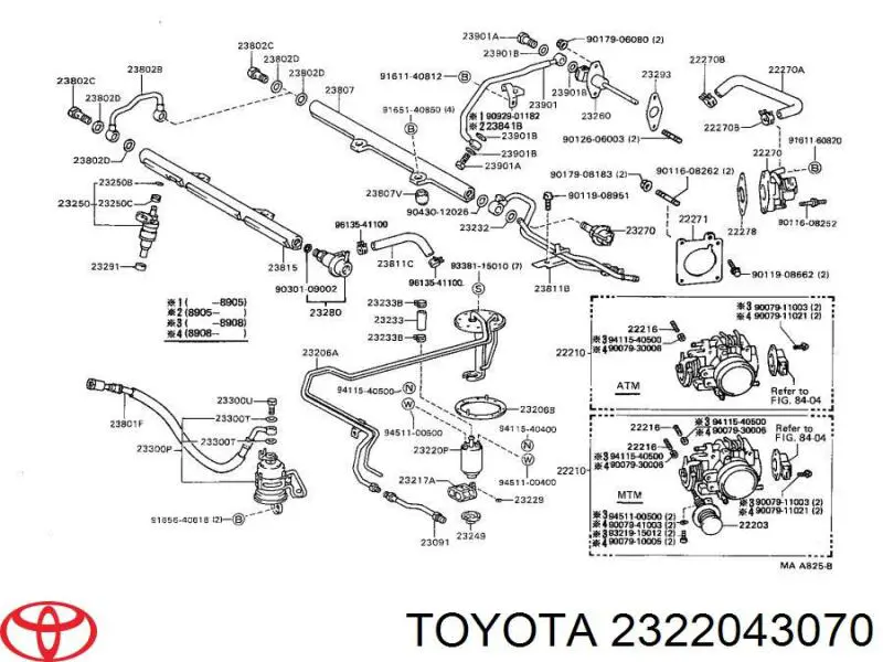 Bomba de combustible eléctrica sumergible  Toyota 2322043070 precio, desde 66,21 EUR