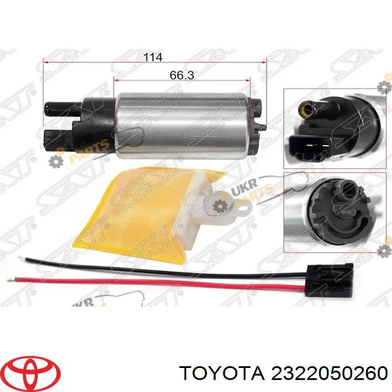 Elemento de turbina de bomba de combustible para Toyota Land Cruiser (J200)