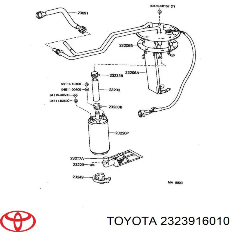 2323916010 Toyota