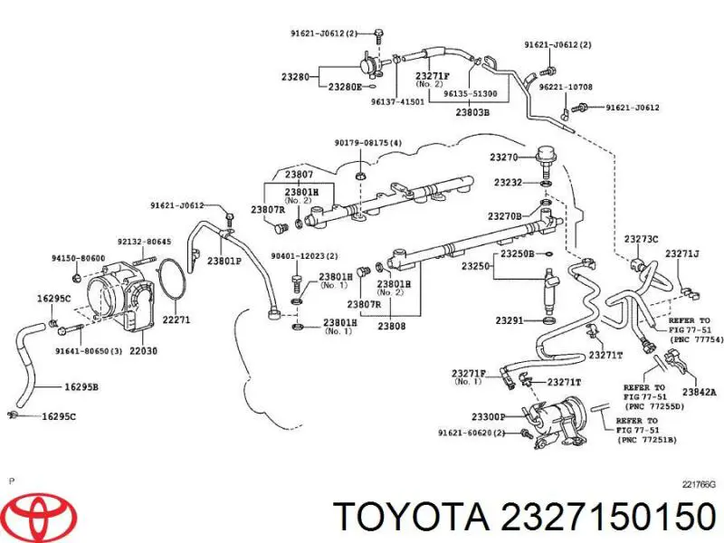 2327150150 Toyota 
