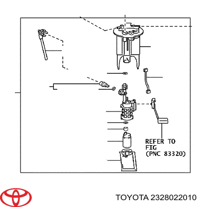Regulador de presión de combustible del módulo de la bomba en el tanque Toyota 2328022010 precio, desde 35,95 EUR