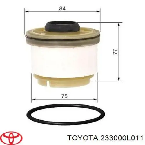233000L011 Toyota filtro combustible