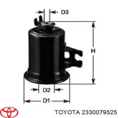 Filtro combustible Toyota 2330079525 precio, desde 12,27 EUR