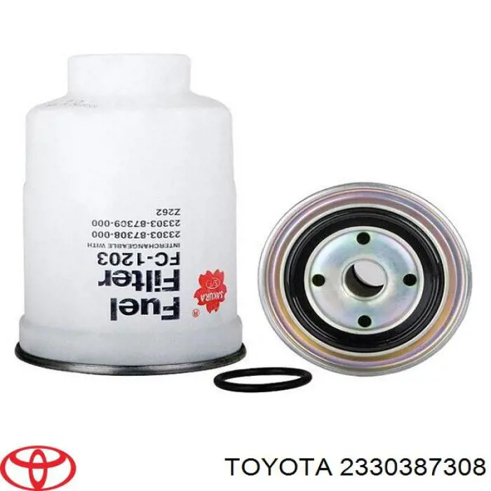 2330387308 Toyota filtro combustible