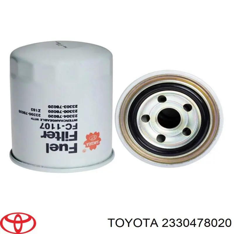 2330478020 Toyota filtro de combustible