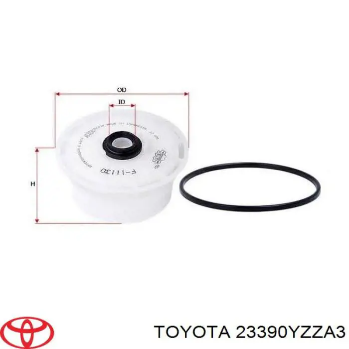 23390YZZA3 Toyota filtro de combustible