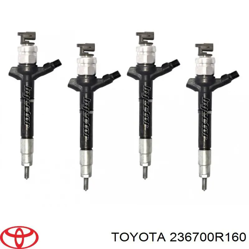 236700R160 Toyota inyector de combustible