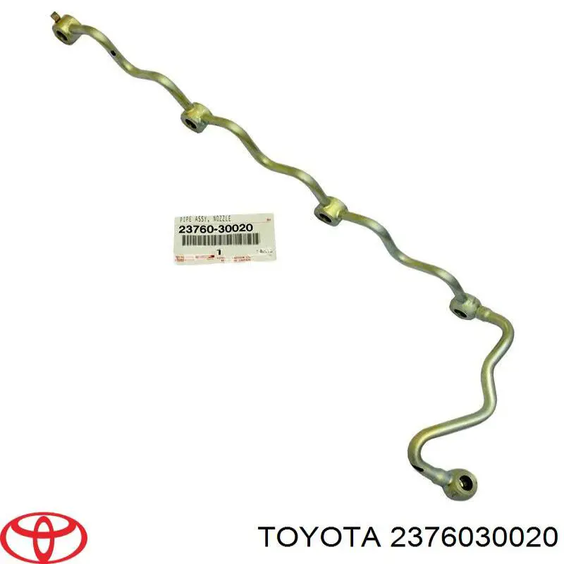 Tubería de combustible atras de las boquillas para Toyota Land Cruiser (J9)