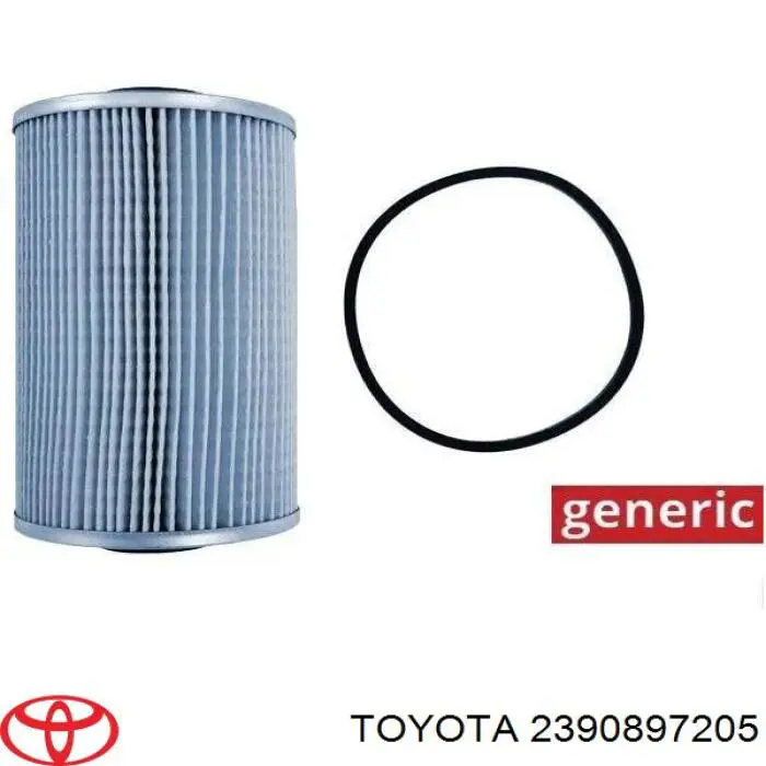 Filtro combustible Toyota 2390897205 precio, desde 73,30 EUR