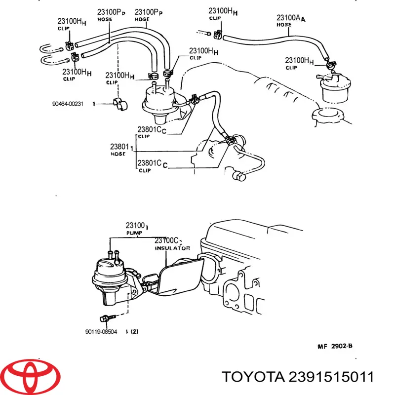 2391515011 Toyota