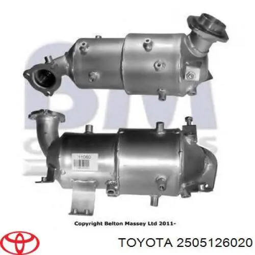 Catalizador Toyota 2505126020 precio, desde 725,70 EUR