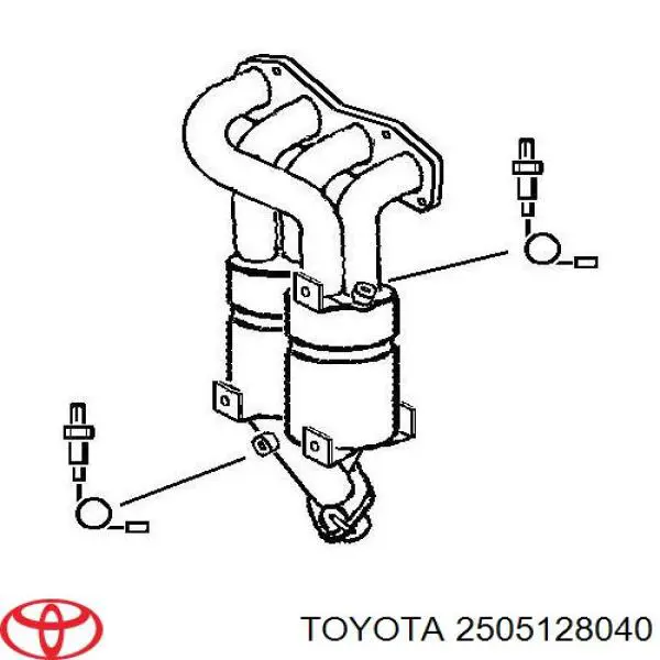 Catalizador Toyota 2505128040 precio, desde 305,15 EUR